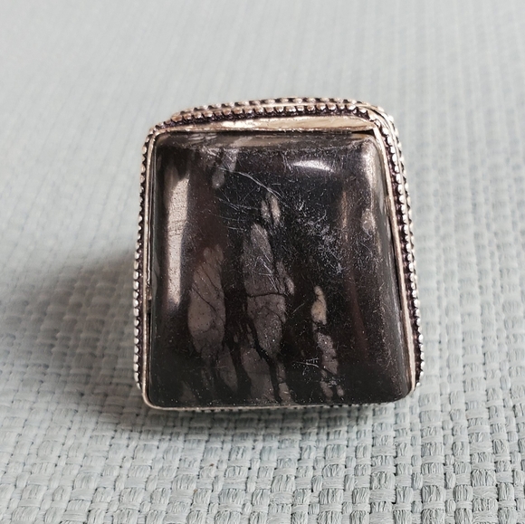 New Picasso Jasper 925 Silver Ring. - Picture 2 of 12
